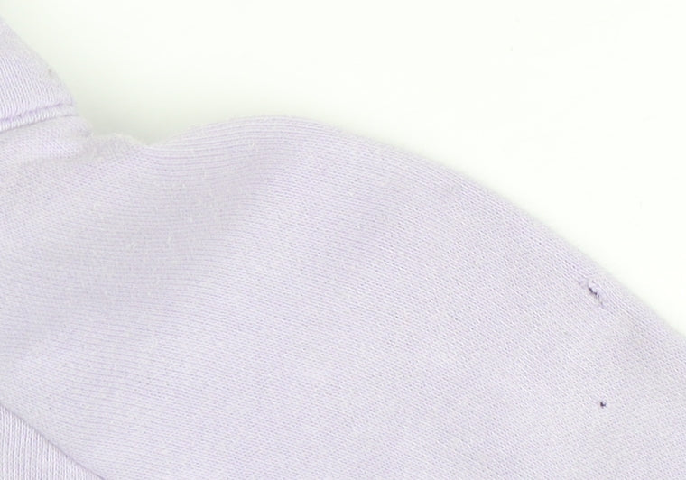 Adidas Women Lilac 1/4 Zip Pullover Sweatshirt Size 18 Cotton Blend