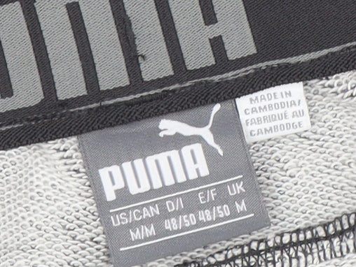 Puma Men Grey Jogger Sweatpants M Regular Fit Activewear