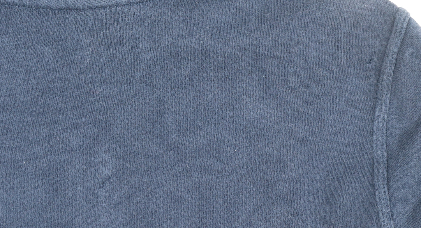 Nike Boys Navy Blue Full Zip Hoodie XL 13-15 Years Cotton Blend