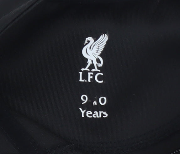Liverpool FC Boys Grey Colourblock 1/4 Zip Sweatshirt 9-10 Years