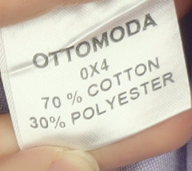 Ottomoda Men's Purple Button-Down Long Sleeve Dress Shirt M