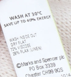 Marks and Spencer Women Beige Knit Short Sleeve Open Cardigan Size 16