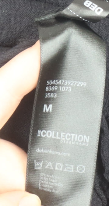 Debenhams The Collection Black Viscose Tunic Top Women’s M