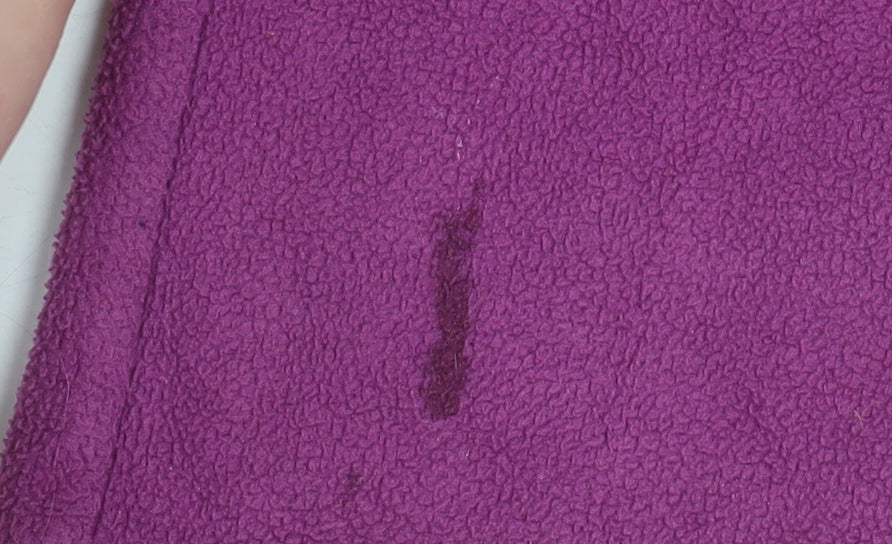 Campri Women's Purple Fleece Pullover Sweatshirt Size 16 1/4 Zip