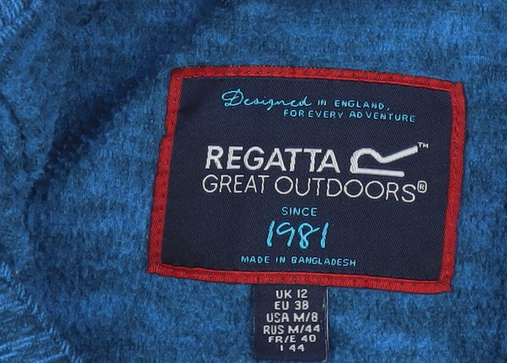Regatta Great Outdoors Women's Blue Hoodie UK 12 Pullover Fleece
