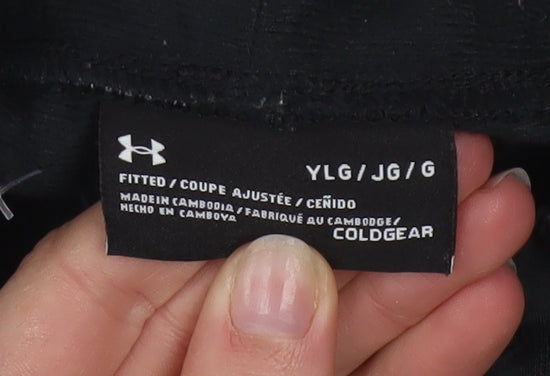 Under Armour Boys Black Large ColdGear Jogger Sweatpants Trousers