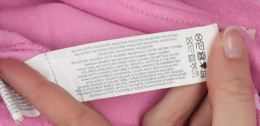 Disney Womens Pink Lizzie McGuire Graphic Pullover Sweatshirt Size S