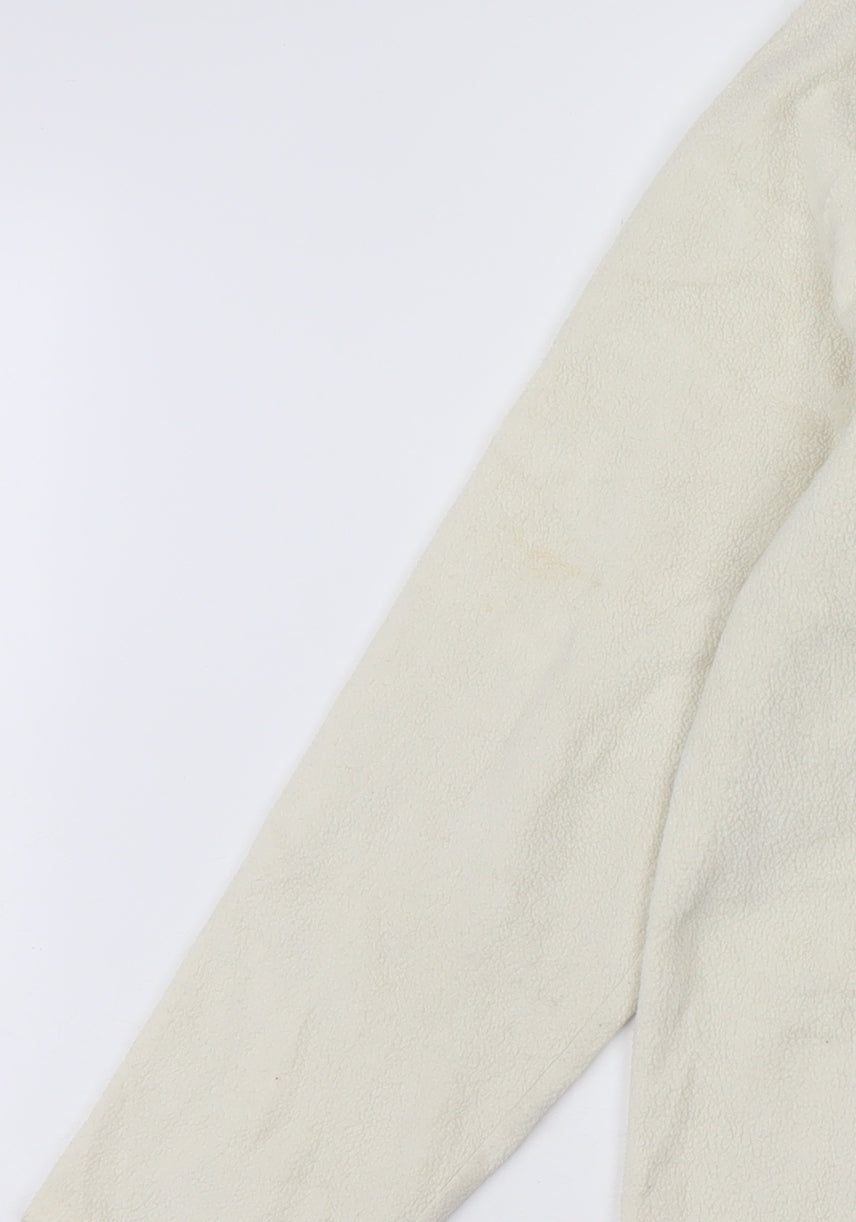 L.L.Bean Women's Ivory Fleece Button Jacket Size XL Regular