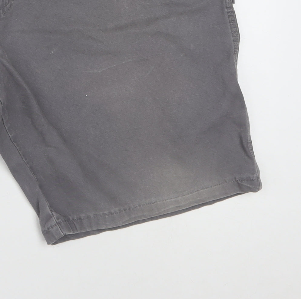 Wrangler Men's Grey Cargo Shorts Size 40 Regular Cotton Workwear