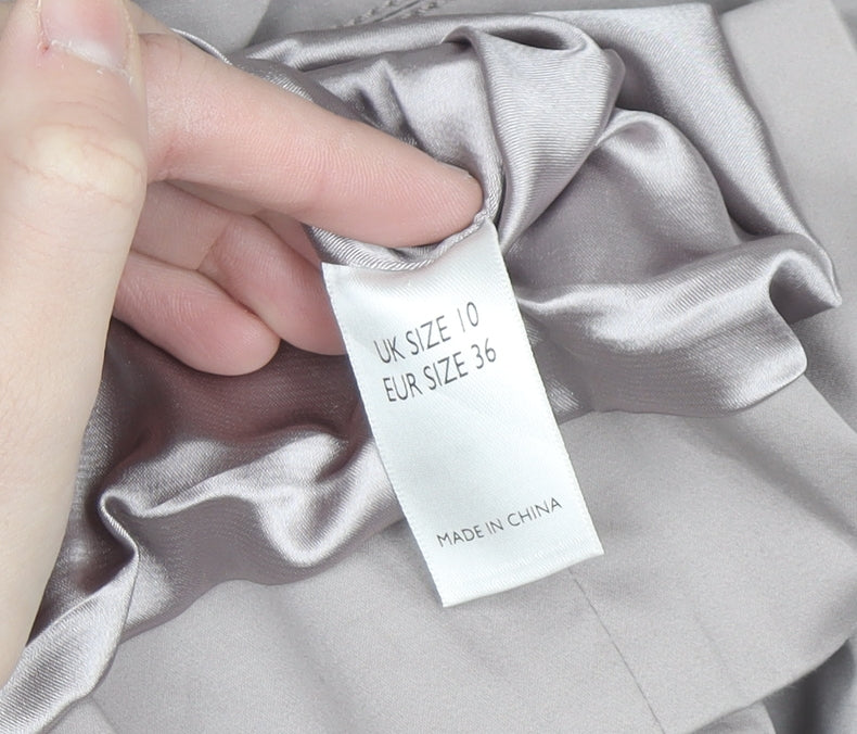 Amanda Wakeley Women’s Grey Size 10 Sheath Knee Length Dress
