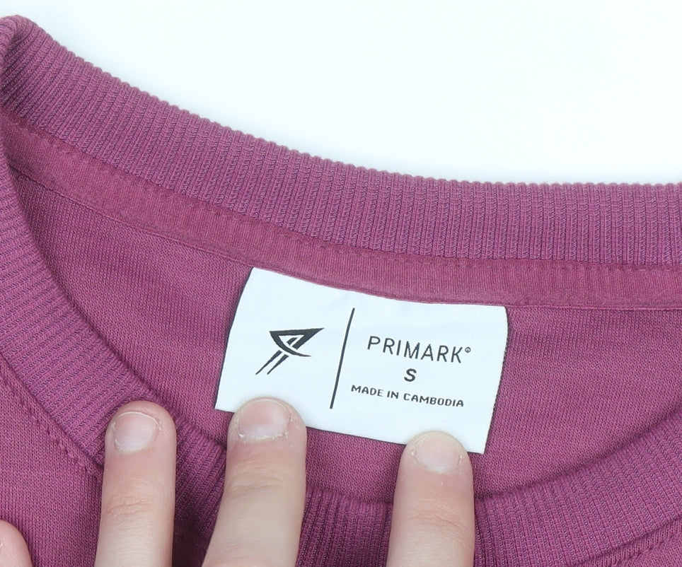 Primark Women's Purple Crew Neck Pullover Sweatshirt Size S