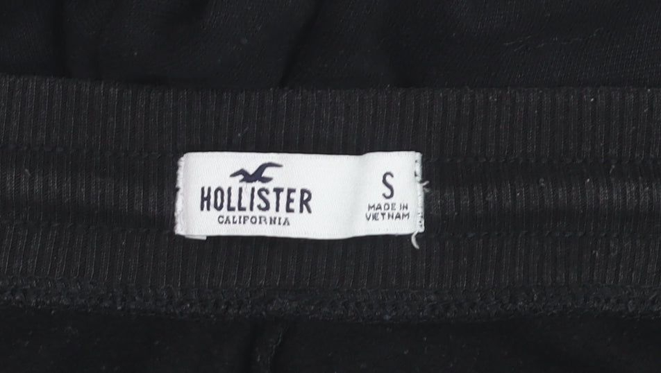 Hollister Men Black Small Sweatpants Jogger Cotton Blend Tapered Fit