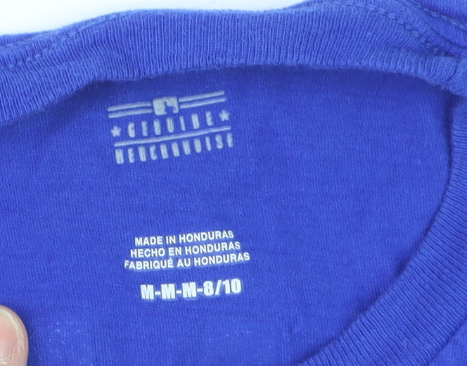 MLB Genuine Merchandise Boys Blue Baseball T-Shirt Yelich 22 Size 8/10 Cotton