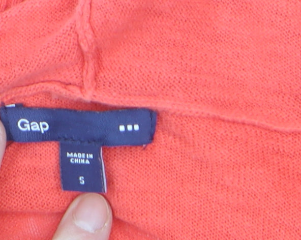 Gap Women's Coral Full Zip Lightweight Hoodie Size S