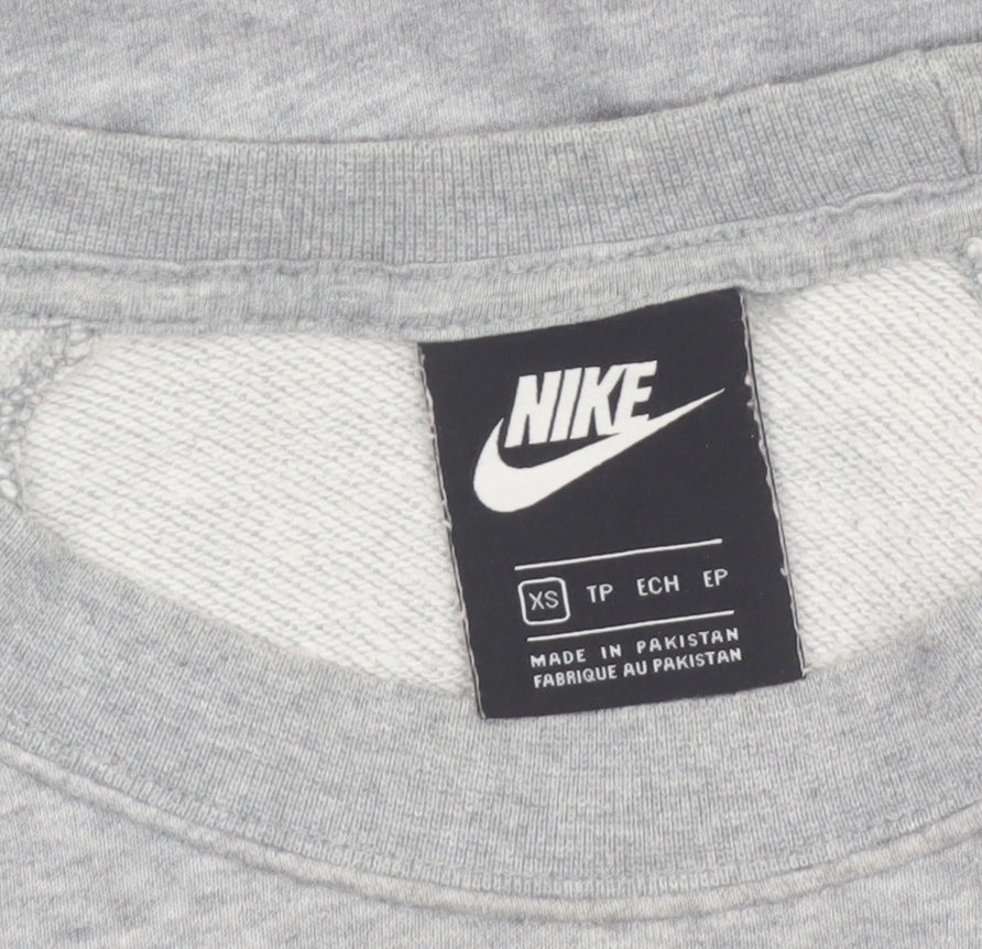 Nike Women’s Grey Crew Neck Pullover Sweatshirt XS