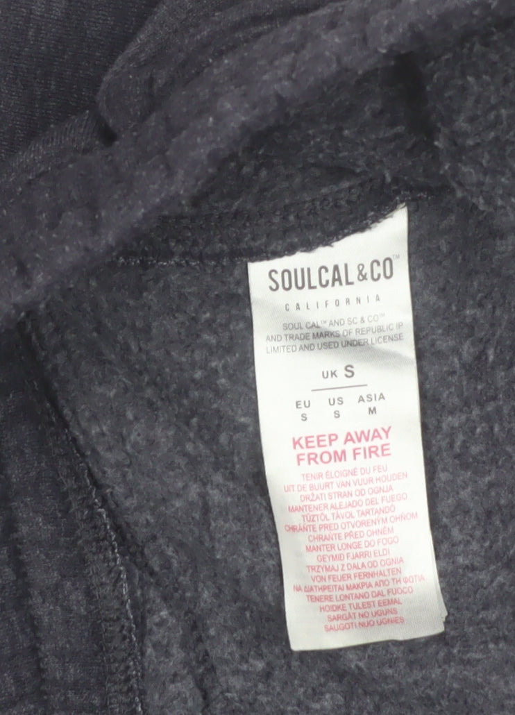 SoulCal & Co Men Grey Jogger Sweatpants Small Regular Fit