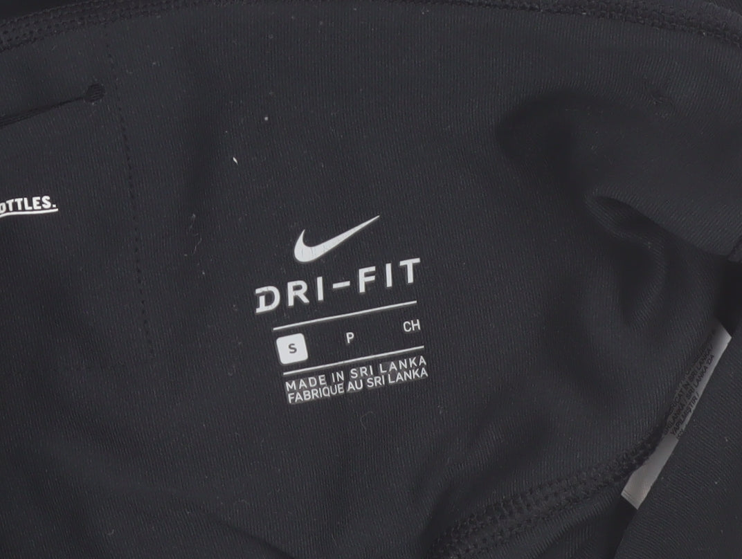 Nike Dri-FIT Black Capri Leggings Women’s Size S Moisture Wicking Activewear