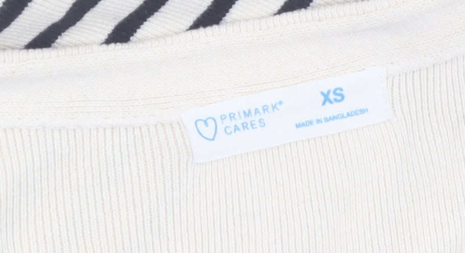Primark Cares Women’s Beige Striped Knit Jumper Dress XS