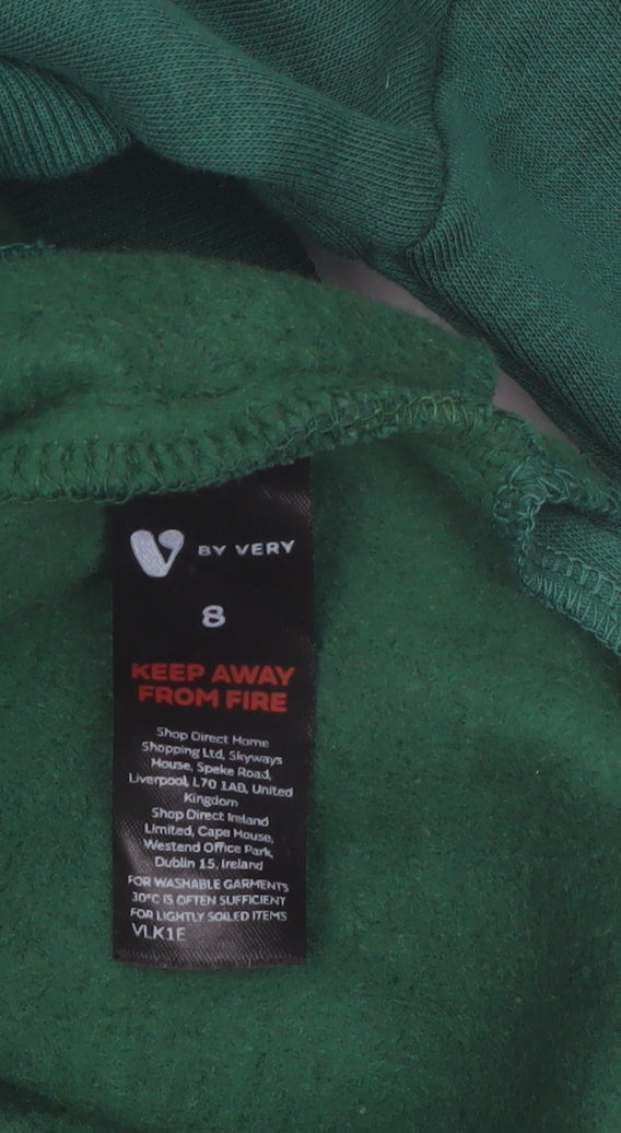 V by Very Women's Green Size 8 Pullover Hoodie with Drawstring