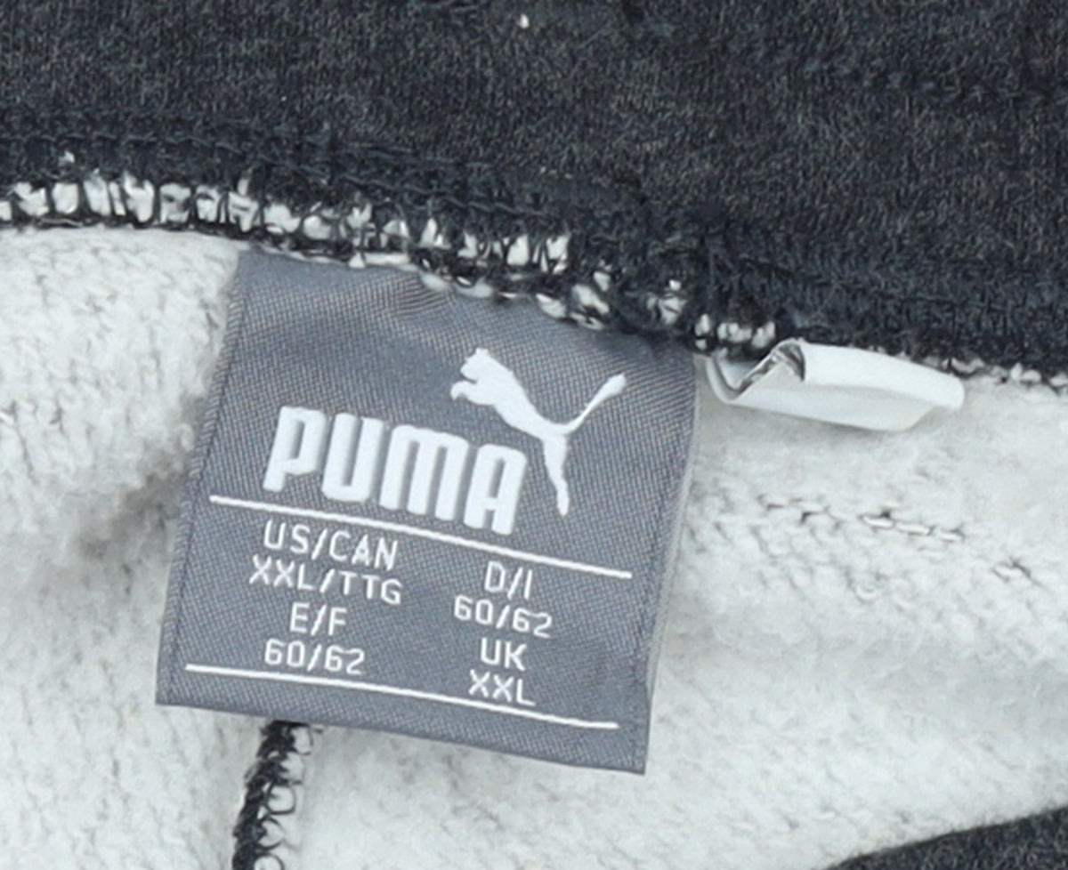 Puma Men's Grey 2XL Joggers Tapered Fleece Sweatpants