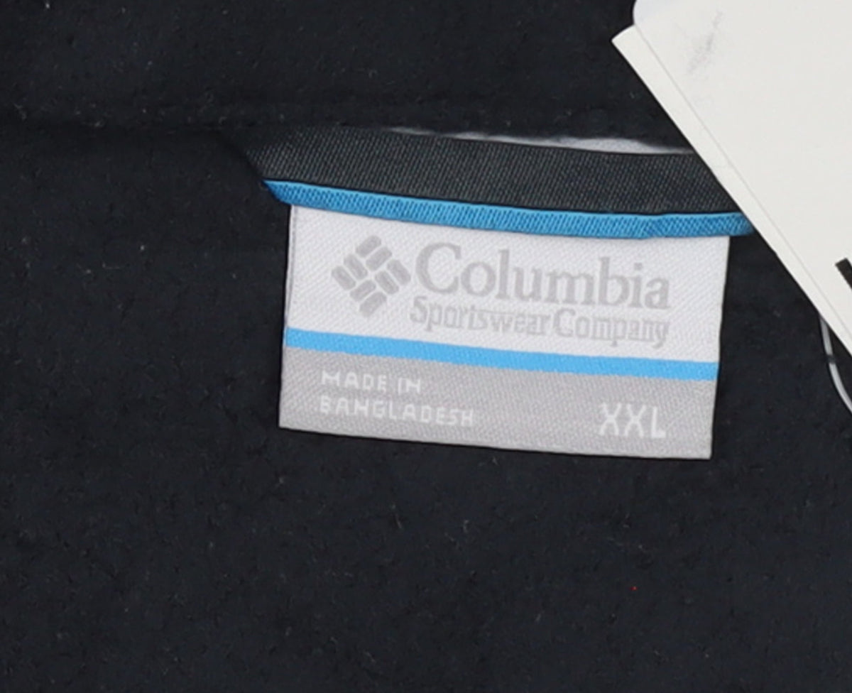 Columbia Men's Black 2XL Fleece 1/4 Zip Pullover Sweatshirt