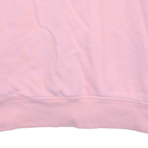 Levi's Women Pink Crew Neck Pullover Sweatshirt XS Cotton Blend