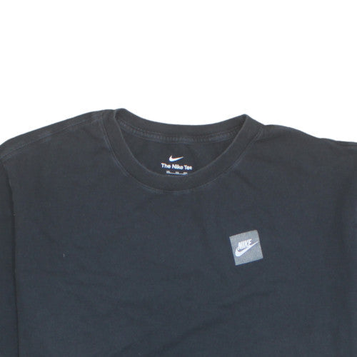 Nike Men's Black 2XL Sports Logo Crew Neck Cotton T-Shirt