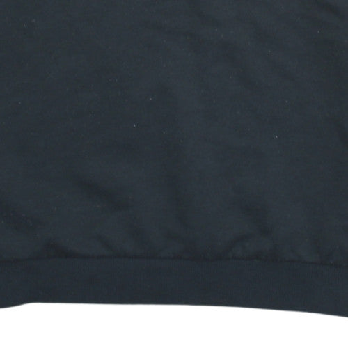 Adidas Men's Black XL 1/4 Zip Pullover Sweatshirt with Embroidered Logo