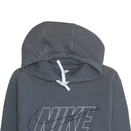 Nike Mens Black Hoodie M Pullover Hooded Sweatshirt Logo Print