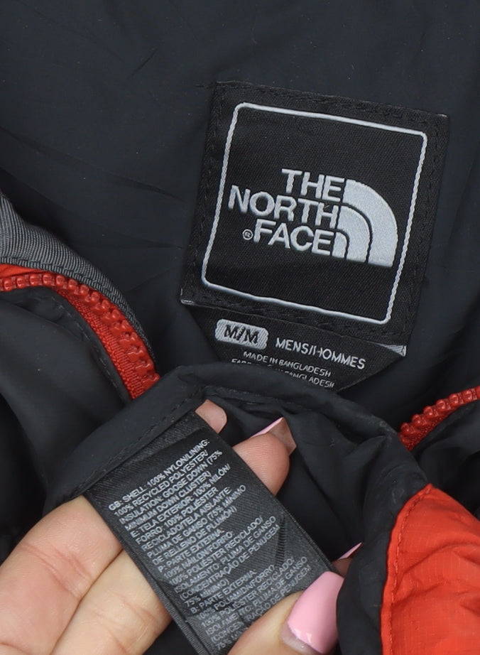 The North Face Men's Red Puffer Jacket M Winter Down Insulated