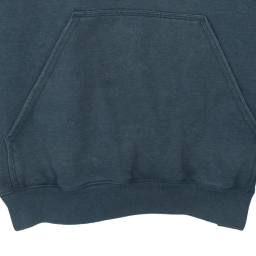 Carhartt Men's Blue Pullover Hoodie M Regular Fit Fleece Logo