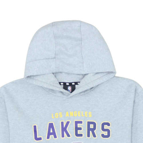 NBA Youth Boys Grey Los Angeles Lakers Pullover Hoodie Size 16