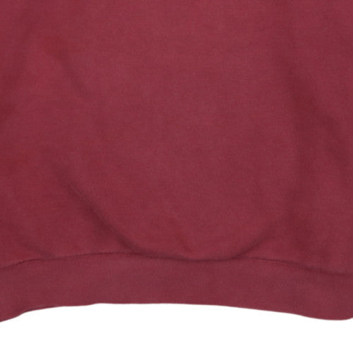 Nike Women's Burgundy Pullover Hoodie Medium Cotton Blend Sweatshirt