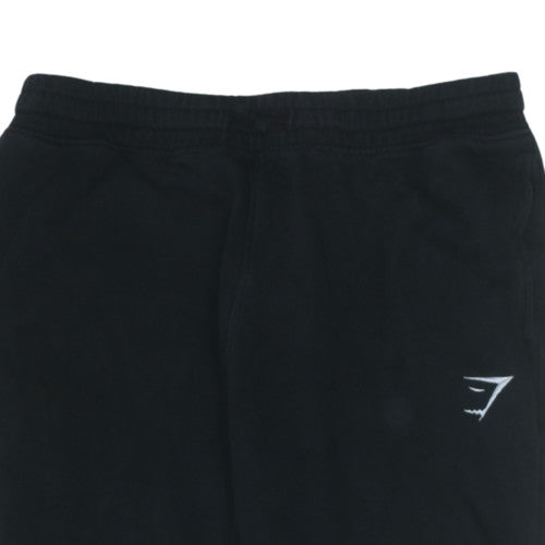 Gymshark Women's Black Jogger Trousers L Fleece Activewear