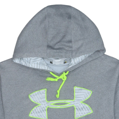 Under Armour Mens Grey Large Pullover Hoodie with Logo