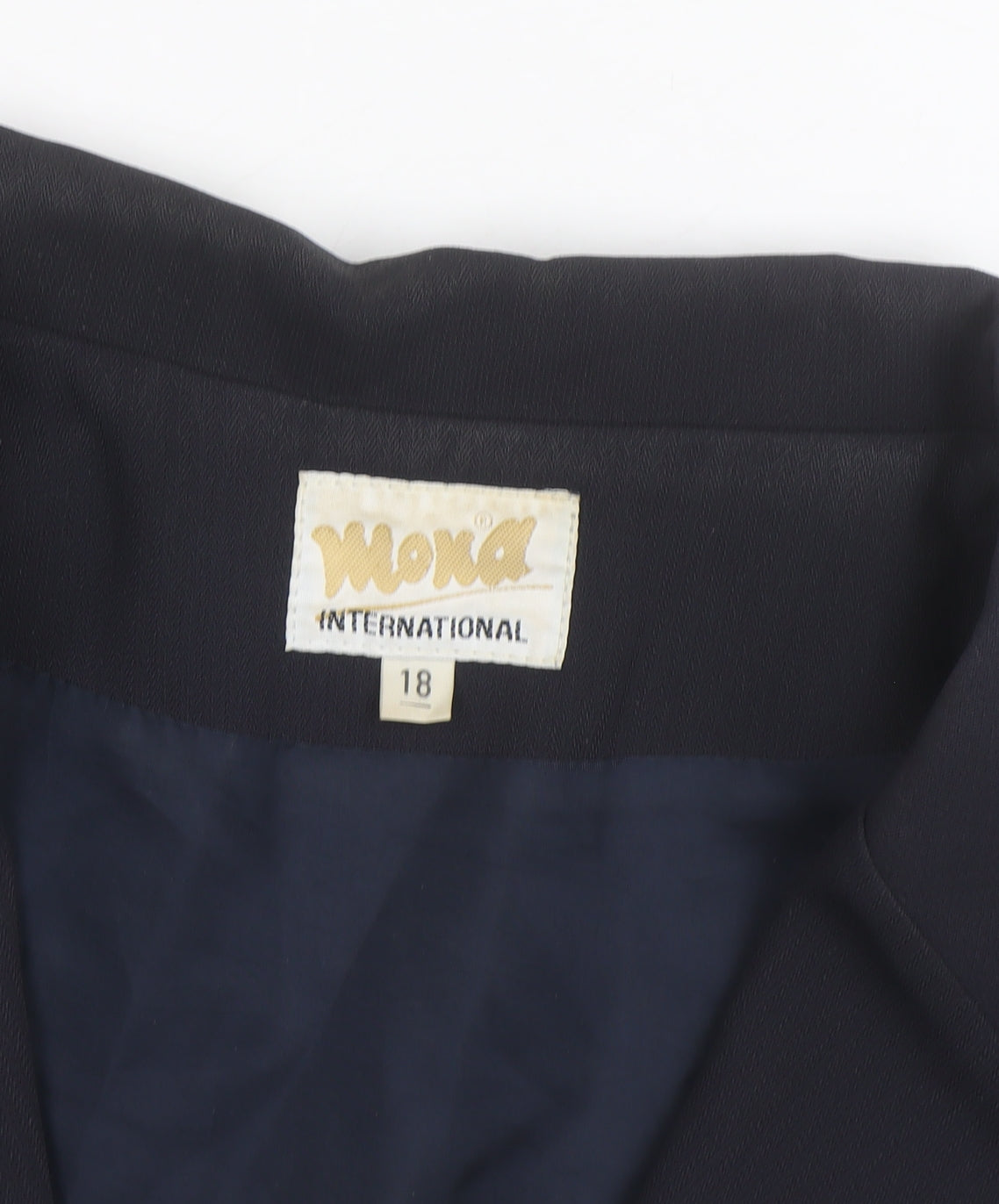 Mona International Women's Black Size 18 Blazer Jacket