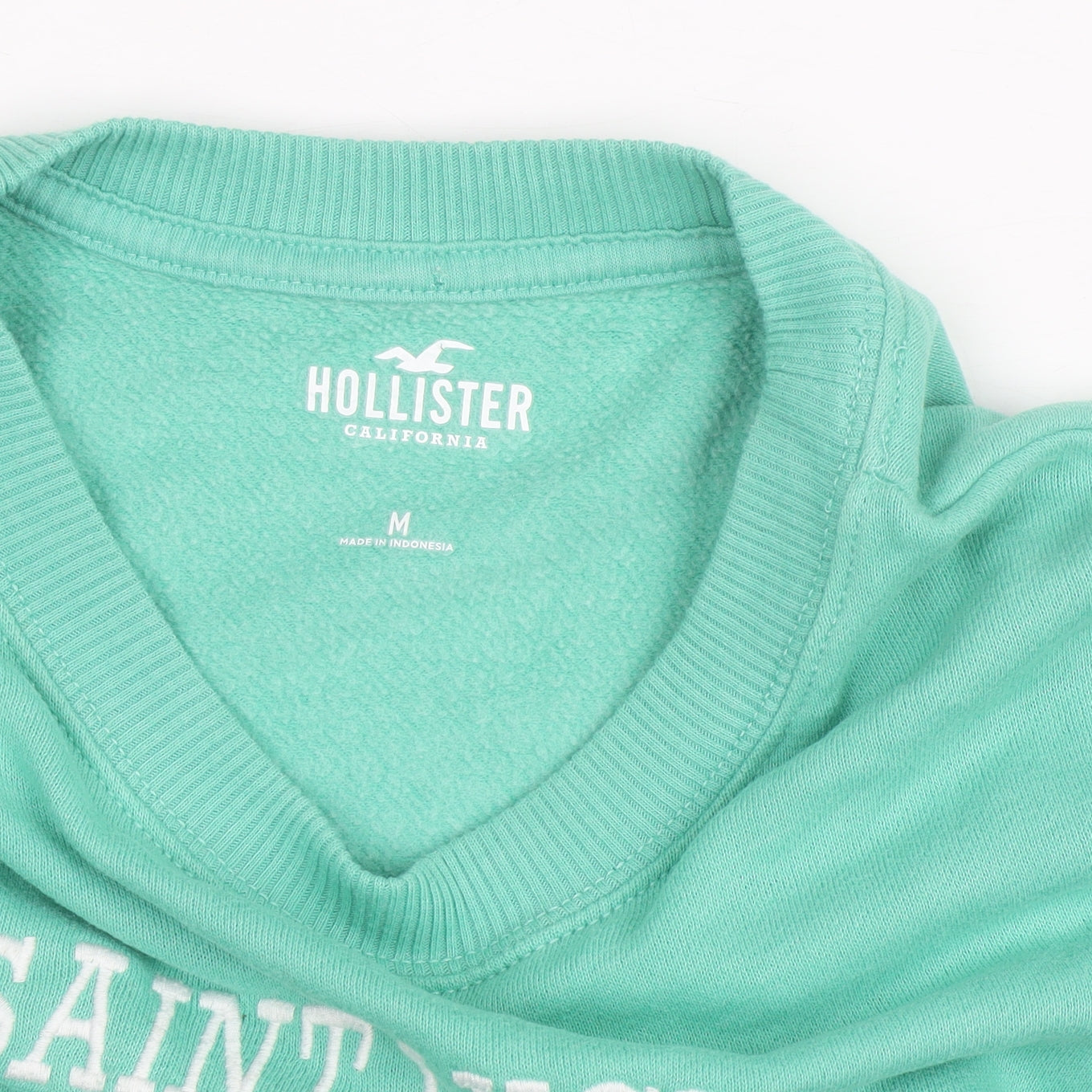 Hollister Women’s Green Saint Lucia Caribbean Pullover Sweatshirt M