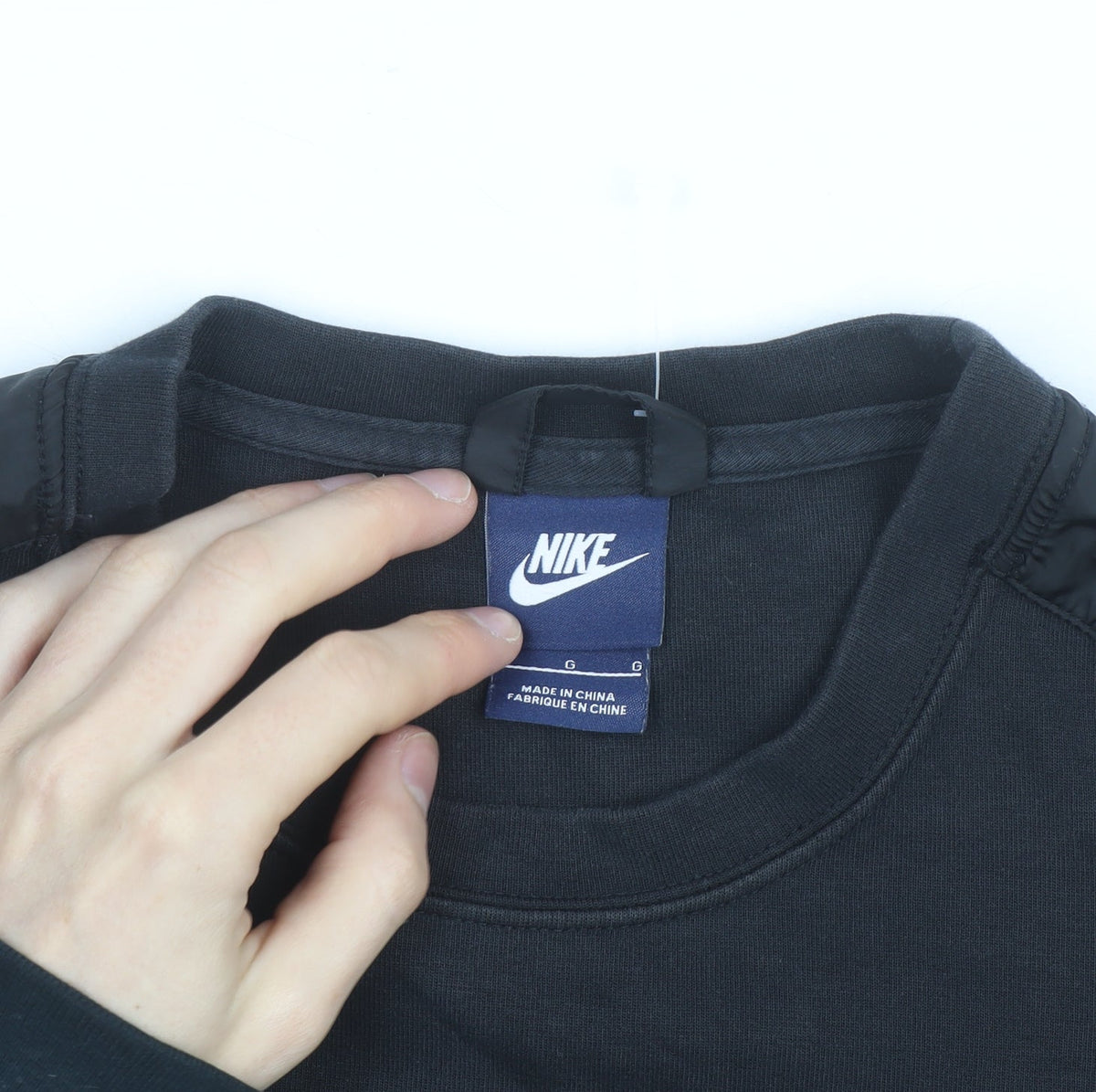 Nike Men's Black Crew Neck Pullover Sweatshirt Size L