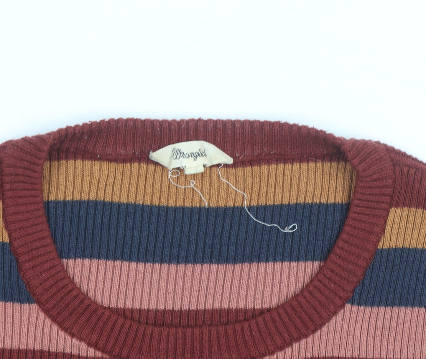 Wrangler Womens Multicoloured XS Striped Knit Pullover Jumper