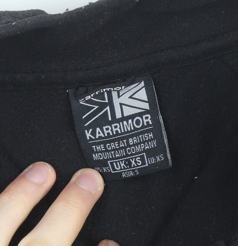 Karrimor Men's Black XS Fleece 1/2 Zip Activewear Jacket