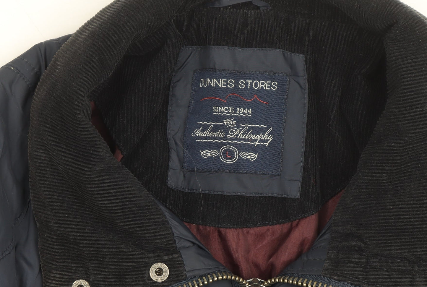Dunnes Stores Men’s Blue Quilted Polyester Lined Jacket Size L
