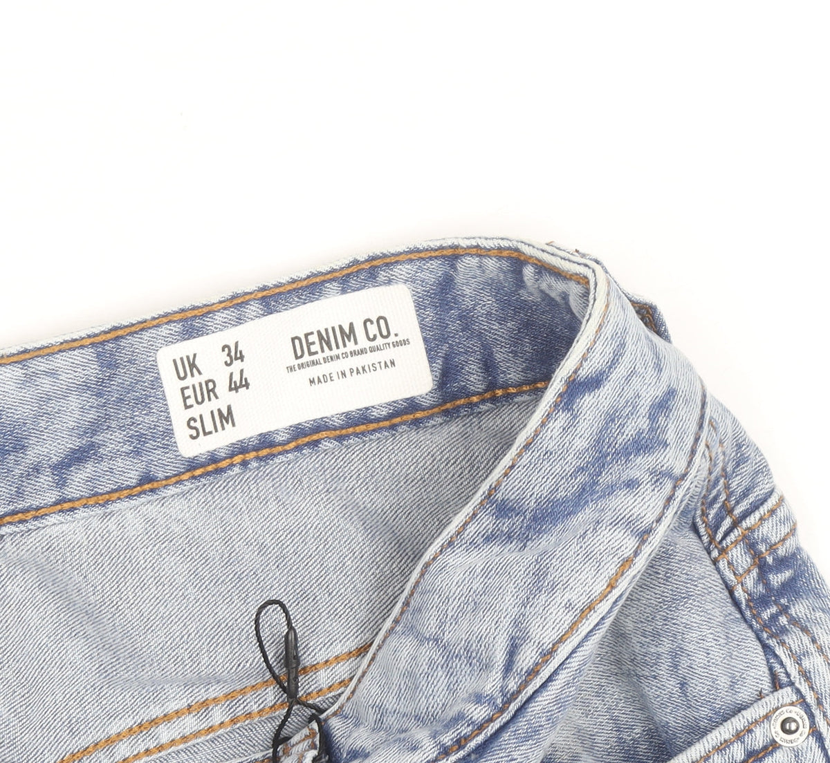 Denim Co. Women Blue Slim Fit Light Wash Denim Shorts Size 34