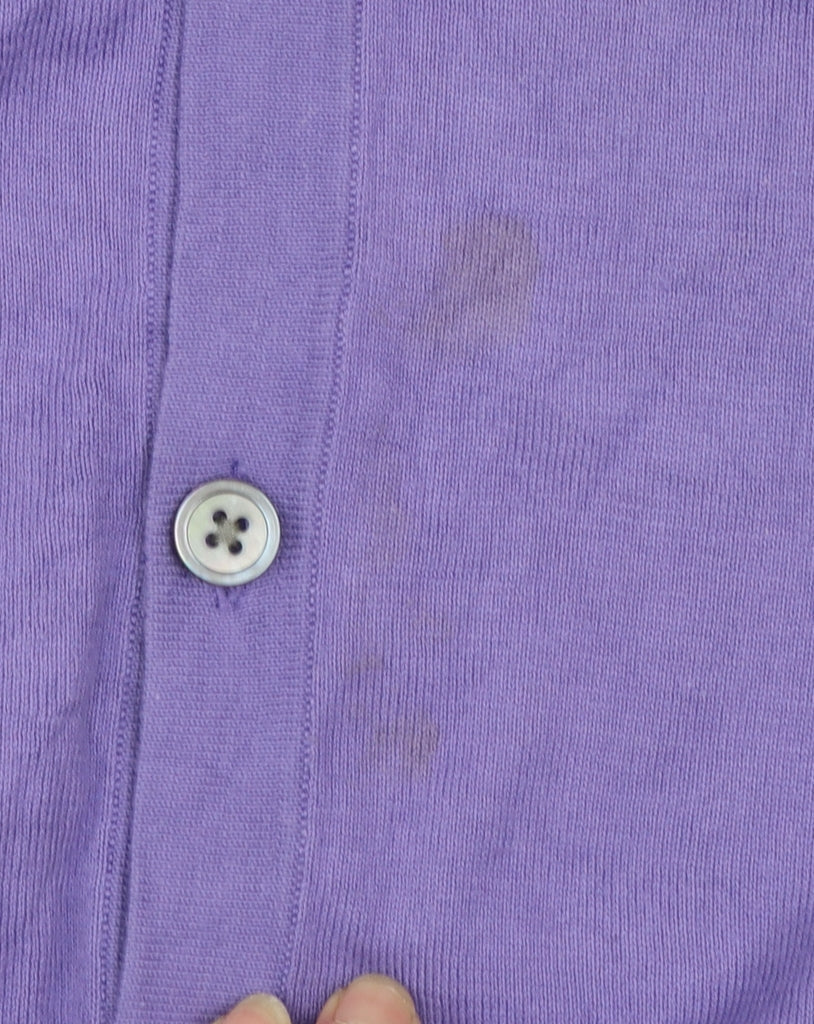 Tommy Hilfiger Men’s Purple Cotton V-Neck Cardigan Size L
