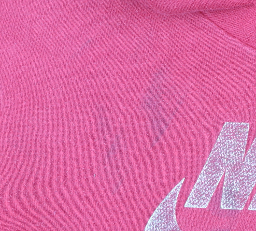 Nike Womens Pink Hoodie Small Size 8/10 Pullover Logo Sweatshirt