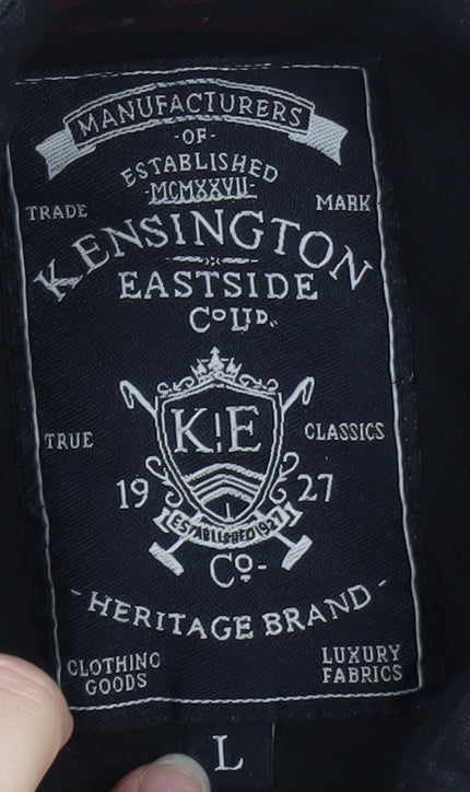 Kensington Eastside Men's Black Short Sleeve Polo Shirt Size L