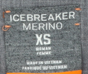 Icebreaker Women’s Black XS Long Hooded Puffer Coat