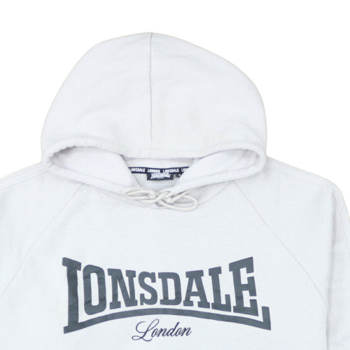 Lonsdale London Women White Size 16 Pullover Hoodie Sweatshirt
