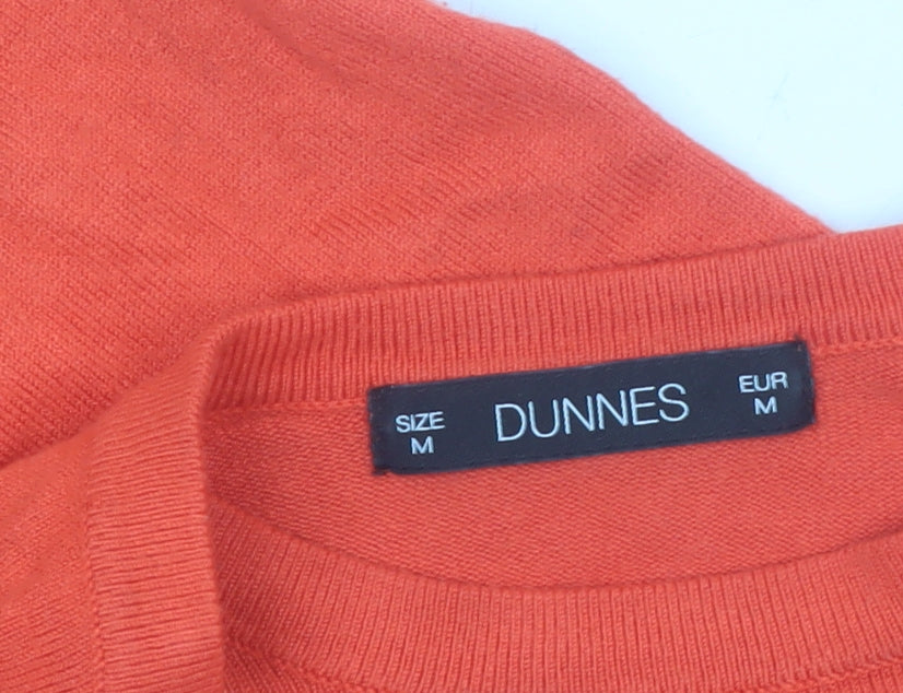 Dunnes Women’s Orange Crew Neck Long Sleeve Pullover Jumper Size M
