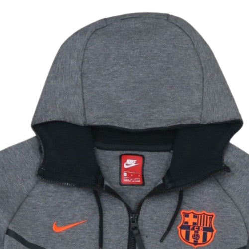 Nike Men Grey Full Zip Hoodie FCB Barcelona M