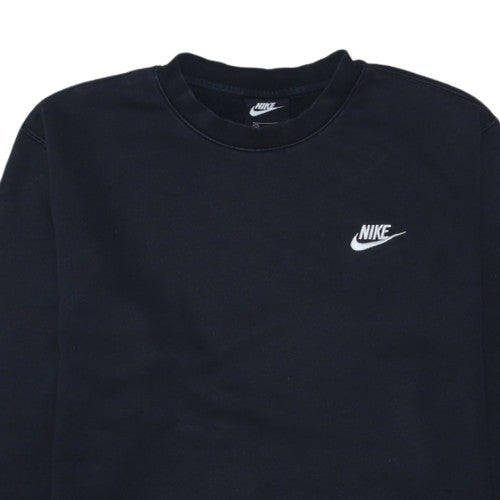 Nike Mens Black Regular Fit Crew Neck Pullover Sweatshirt M